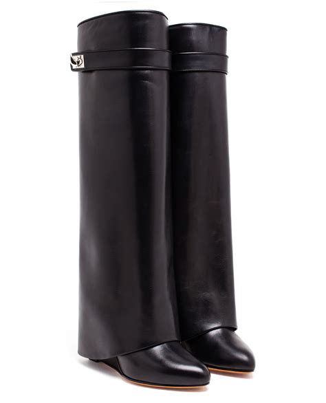 men's black givenchy boots|black Givenchy shark boots.